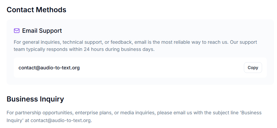 Get in Touch with Aidio Team